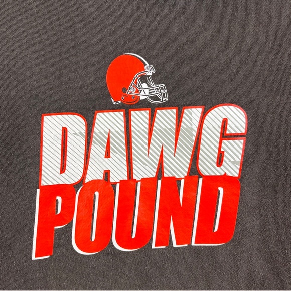 Nike Cleveland Browns DAWG POUND Brown Hoodie Pullover- Youth Large - Picture 3 of 11